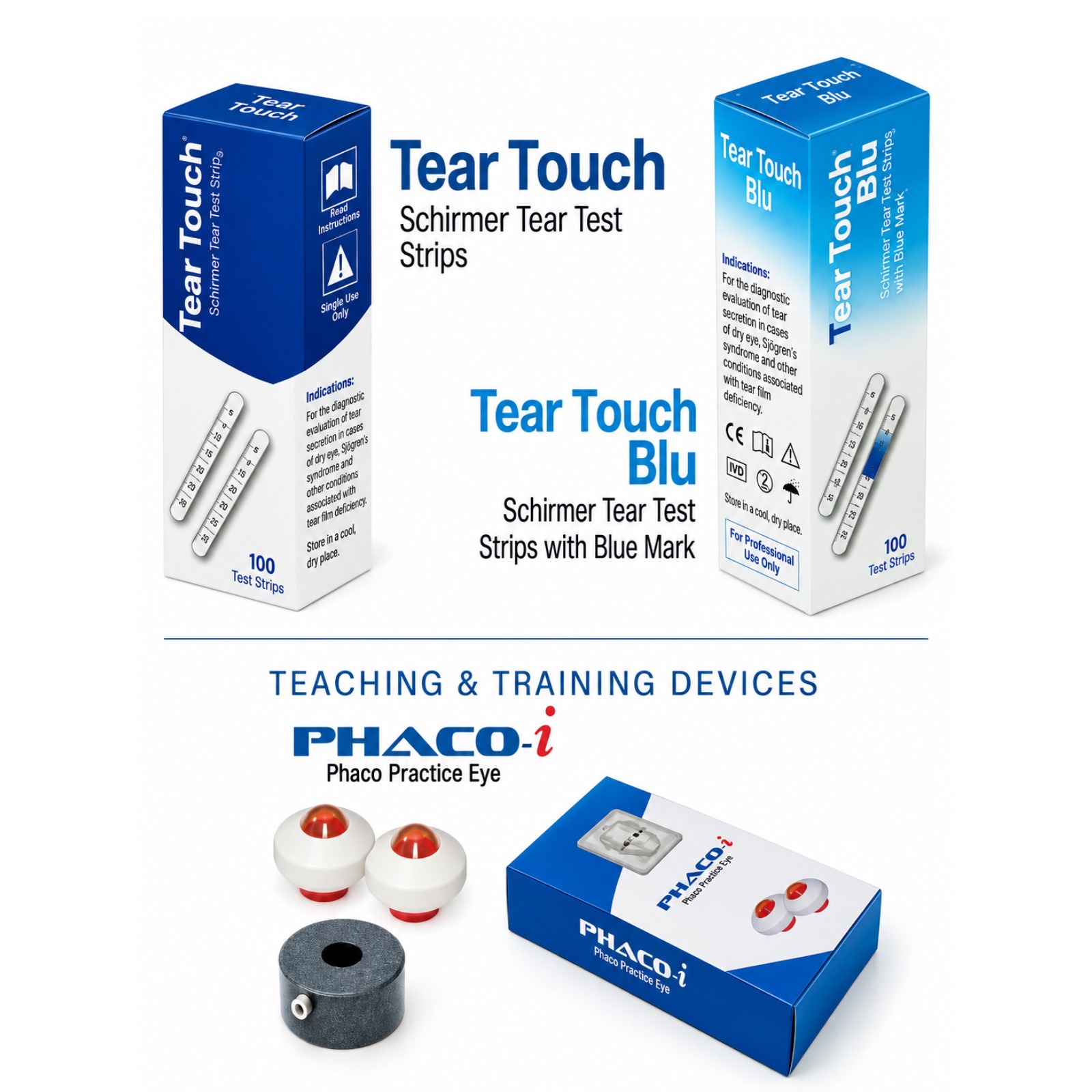 TEAR TOUCH SCHIRMER TEAR TEST STRIPS WITH BLUE MARK