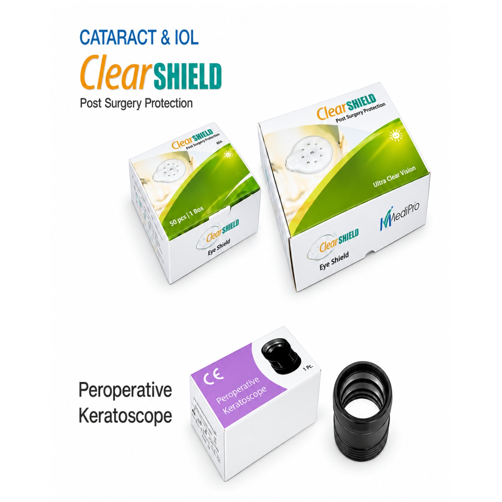 CLEAR SHIELD POST SURGERY PROTECTION (UNSTERILE SHIELD) BOX OF 100